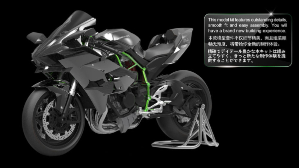 1/9 Kawasaki Ninja H2R (Pre-colored Edition)